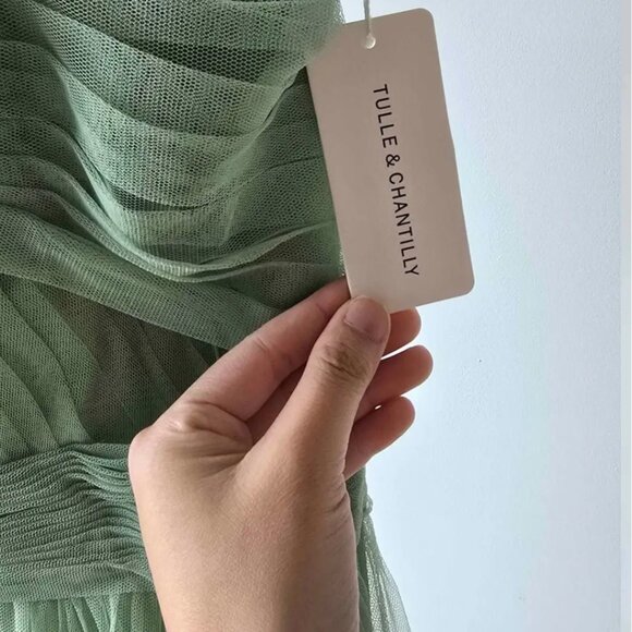 Tulle and Chantilly Bridesmaid dress in Sage Green - Picture 5 of 7